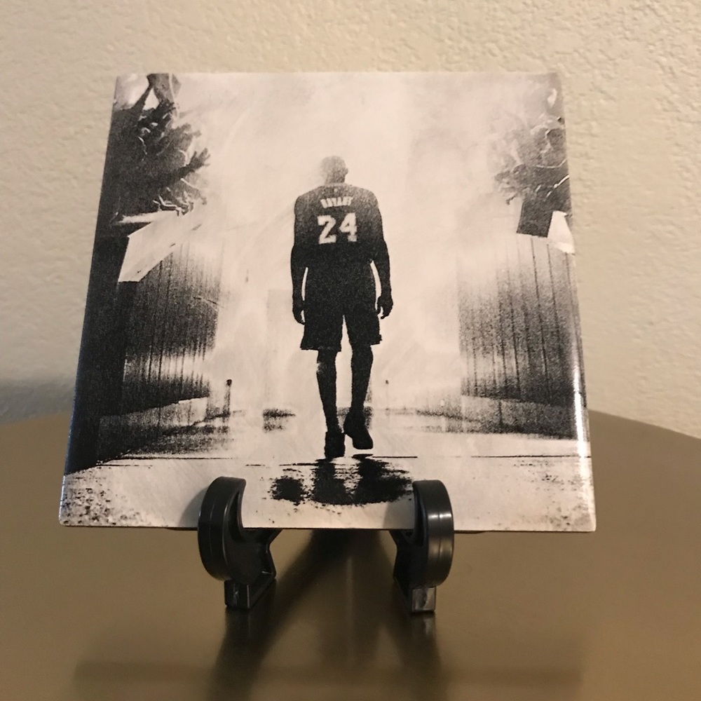 Kobe Bryant custom ceramic tile laser engraved